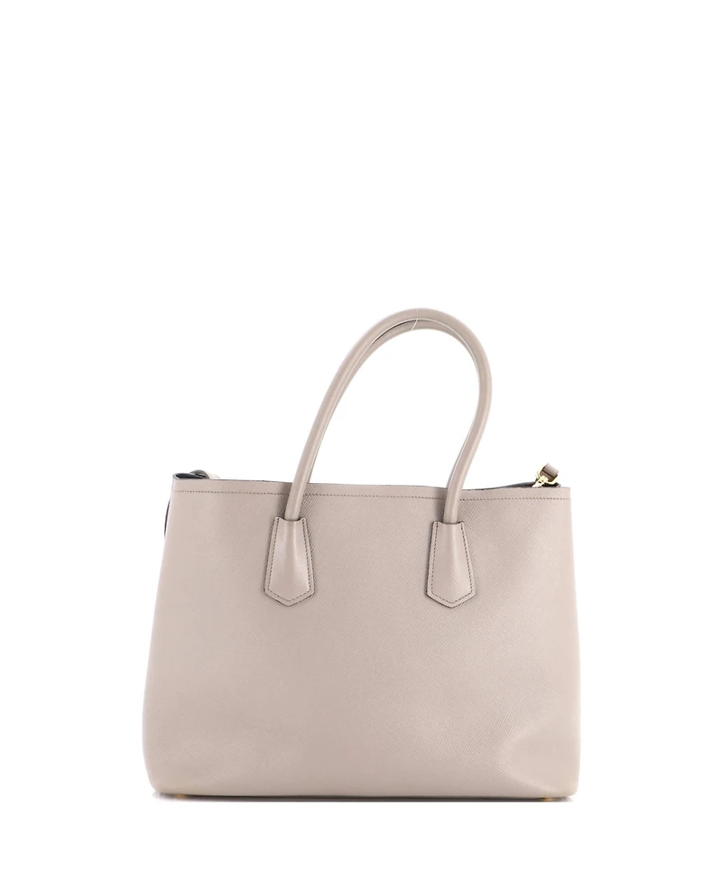 Pre-Owned Prada Large Cuir Double Tote Saffiano Leather