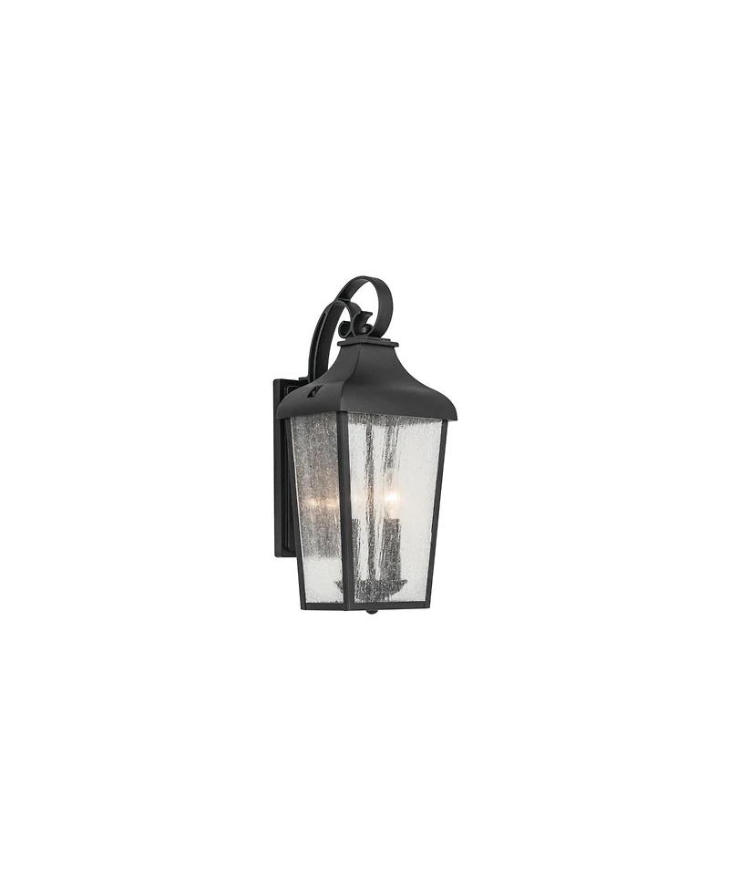 Kichler Forestdale 18.50" 2-Light Outdoor Wall Light in Textured Black
