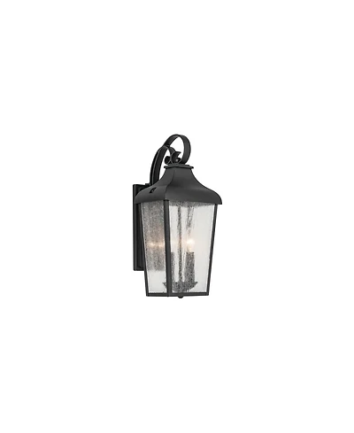 Kichler Forestdale 18.50" 2-Light Outdoor Wall Light in Textured Black