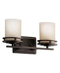 Kichler Hendrik 14 1/2" Wide Bronze Bathroom Light Fixture