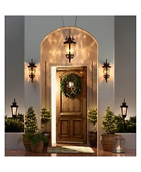 Kichler Courtyard 22 1/4" High Black Outdoor Wall Light