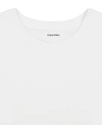 Calvin Klein Girls' 7-16 Short-Sleeve Refined Tailored T-Shirt