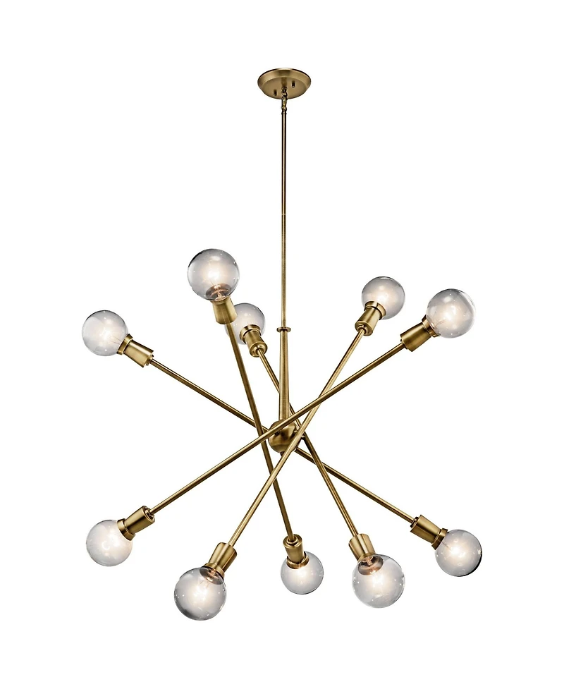 Kichler Armstrong 47" Wide Natural Brass Sputnik Chandelier