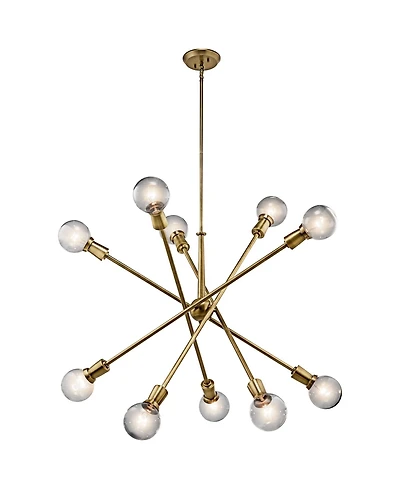 Kichler Armstrong 47" Wide Natural Brass Sputnik Chandelier