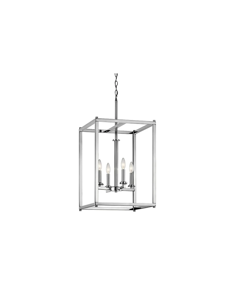 Kichler Crosby 16" Wide Dual-Chrome 4-Light Foyer Pendant