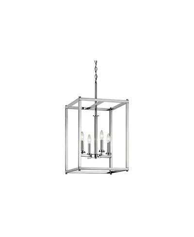 Kichler Crosby 16" Wide Dual-Chrome 4-Light Foyer Pendant
