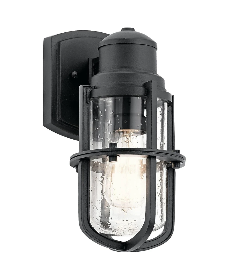 Kichler Suri 11 1/4" High Textured Black Outdoor Wall Light