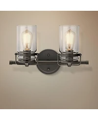 Kichler Brinley 10" High Olde Bronze 2-Light Wall Sconce
