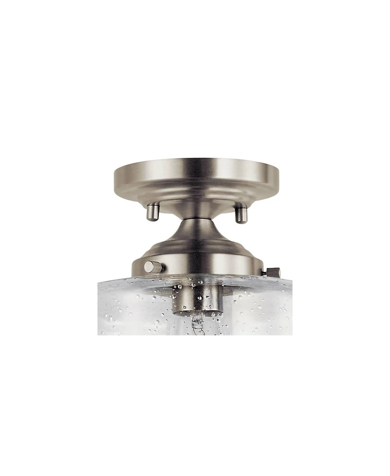 Kichler Winslow 8 1/2" Wide Brushed Nickel Seeded Glass Ceiling Light