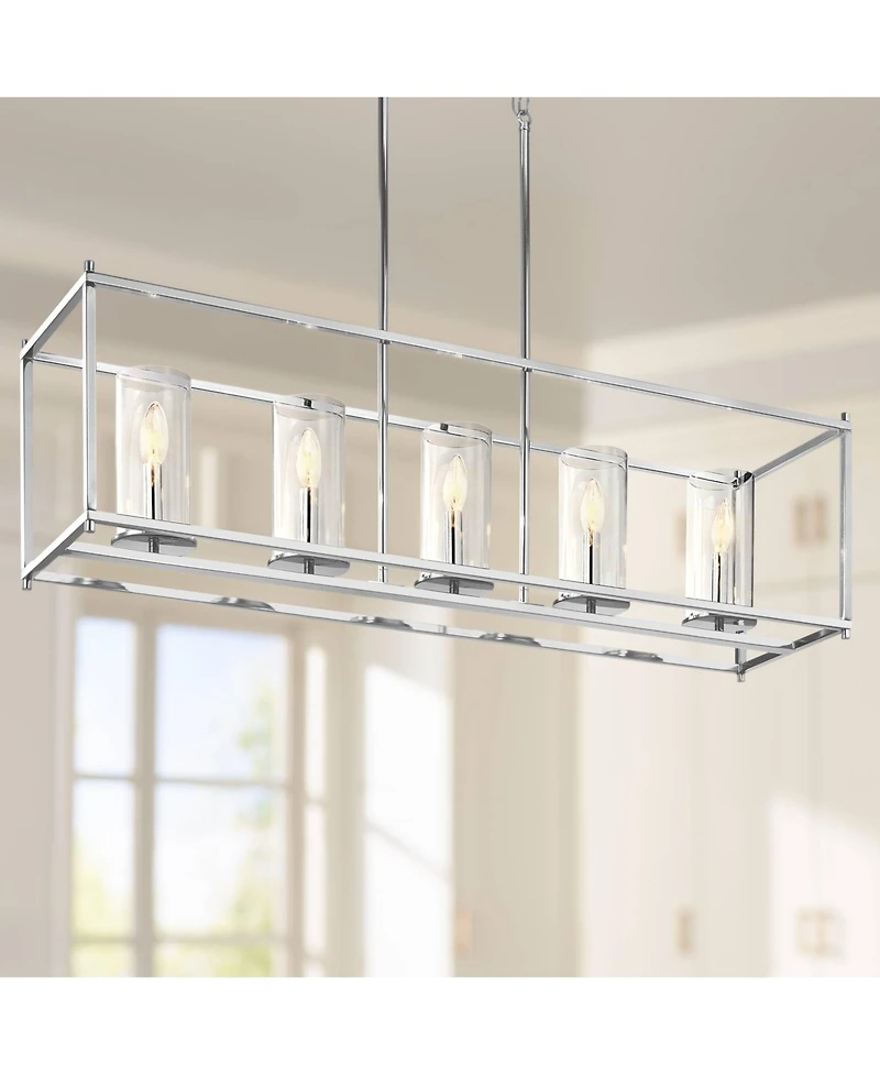 Kichler Crosby 41 1/4" Wide Chrome Kitchen Island Light Chandelier