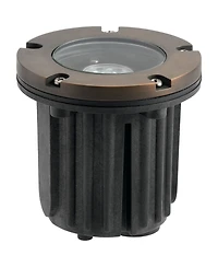 Kichler 5" Wide 12V In-Ground Brass Trim Centennial Brass