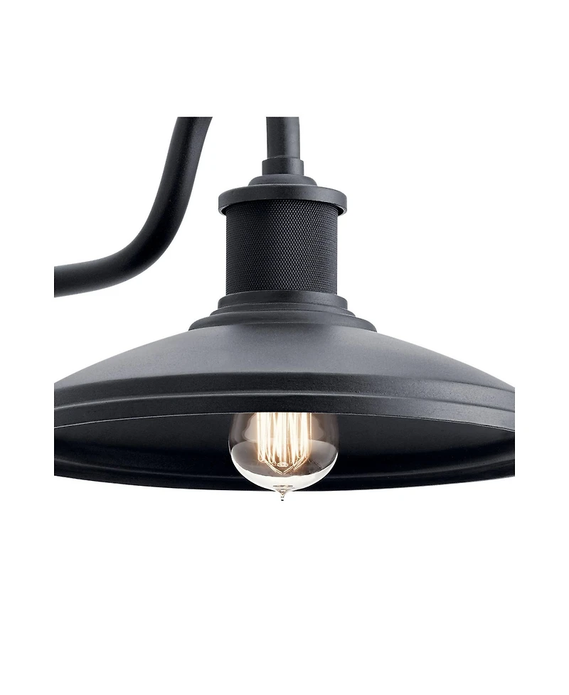 Kichler Allenbury 9" High Industrial Textured Black Outdoor Wall Light
