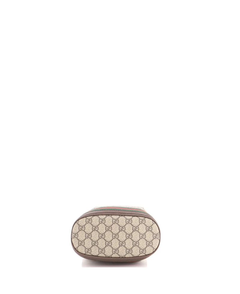 Pre-Owned Gucci Small Ophidia Bucket Bag Gg Coated Canvas