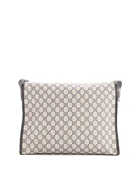Pre-Owned Gucci Large Web Loop Messenger Gg Coated Canvas