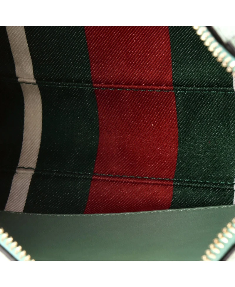 Pre-Owned Gucci Small Emblem Shoulder Bag Gg Coated Canvas with Leather