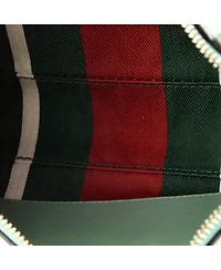 Pre-Owned Gucci Small Emblem Shoulder Bag Gg Coated Canvas with Leather