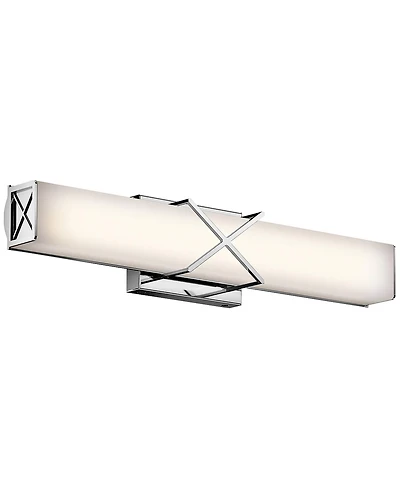 Kichler Trinsic 22"W Chrome 2-Light Led Linear Bath Light