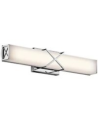 Kichler Trinsic 22"W Chrome 2-Light Led Linear Bath Light