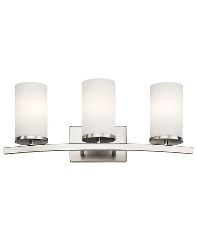 Kichler Crosby 23" Wide Brushed Nickel 3-Light Bath Light