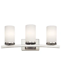 Kichler Crosby 23" Wide Brushed Nickel 3-Light Bath Light