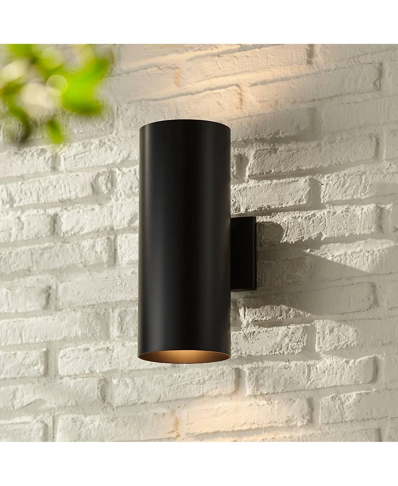 Kichler Harper 15" High Black Outdoor Wall Light
