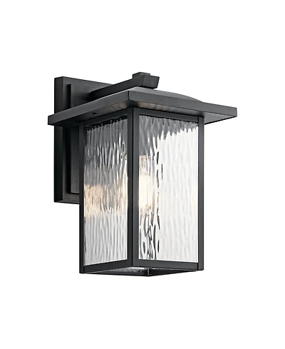 Kichler Capanna 13 1/4"H Textured Black Outdoor Wall Light