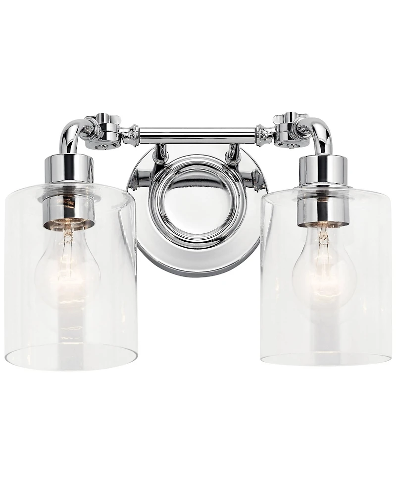 Kichler Gunnison 9 3/4" High Chrome 2-Light Wall Sconce