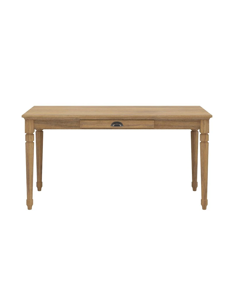 Streamdale Furniture 60" Rustic Farmhouse Writing Desk with Drawer, Seadrift