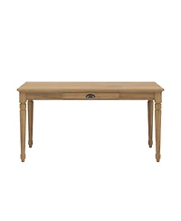 Streamdale Furniture 60" Rustic Farmhouse Writing Desk with Drawer, Seadrift