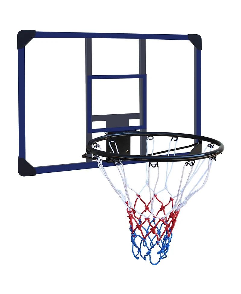 Zeny Wall-mounted basketball hoop, shatterproof back, folding hoop, durable hoop and all-weather mesh for indoor and outdoor use