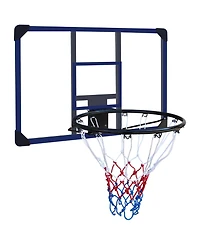 Zeny Wall-mounted basketball hoop, shatterproof back, folding hoop, durable hoop and all-weather mesh for indoor and outdoor use