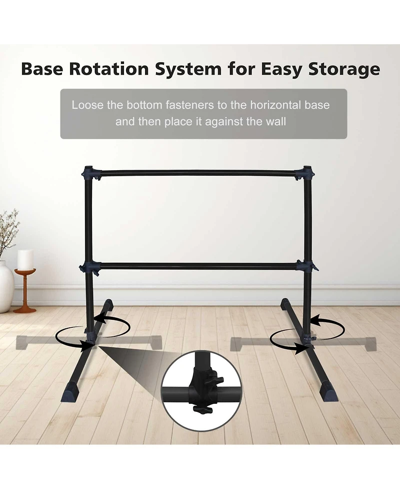 Zeny Ballet Barre With Adjustable Range For Dance Practice