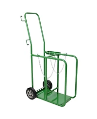 Streamdale Furniture Dual Cylinder Welding Cart with 8" Solid Wheels, 440lb Capacity