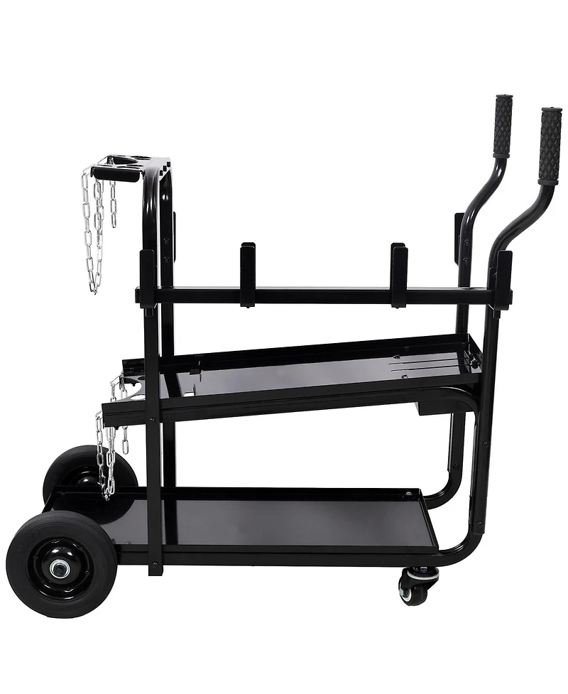 Streamdale Furniture Heavy Duty 2-Tier Rolling Welding Cart with Wheels