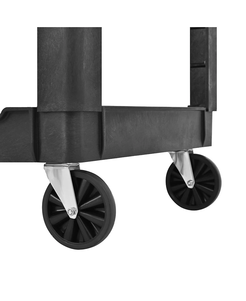 Streamdale Furniture Heavy-Duty Tray Top Service Cart with 550 Lbs Capacity and Wheels