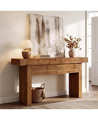 Tribesigns 63" Console Table with 2 Drawers