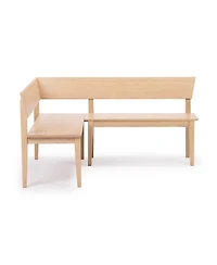Plank+Beam Risa Corner Bench (64in x 64in / 1620mm 1620mm)