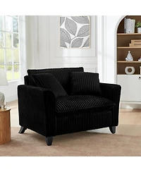 Streamdale Furniture Comfortable Single Lazy Sofa Chair with Backrest and Armrests