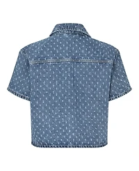 Masai Copenhagen Women's Cropped Collared Snap-Front Shacket