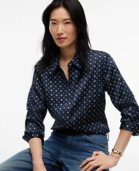 Tommy Hilfiger Women's Fluid Floral-Print Long-Sleeve Blouse