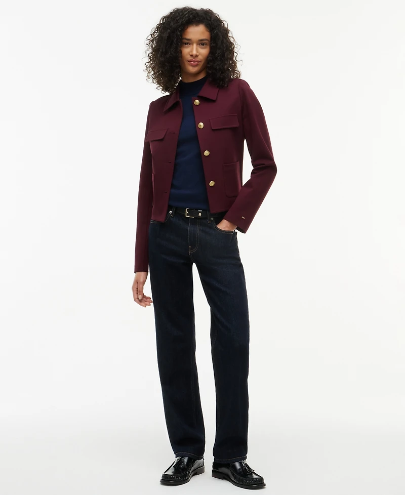 Tommy Hilfiger Women's Mock Neck Long-Sleeve Slim-Fit Sweater