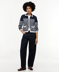 Tommy Hilfiger Women's Long-Sleeve Striped Knit Jacket
