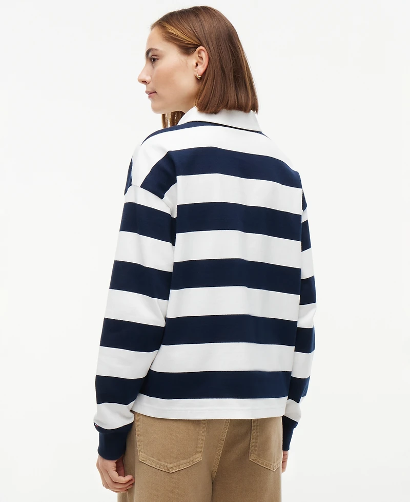 Tommy Hilfiger Women's Long-Sleeve Rugby Polo Sweatshirt