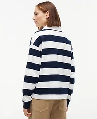 Tommy Hilfiger Women's Long-Sleeve Rugby Polo Sweatshirt