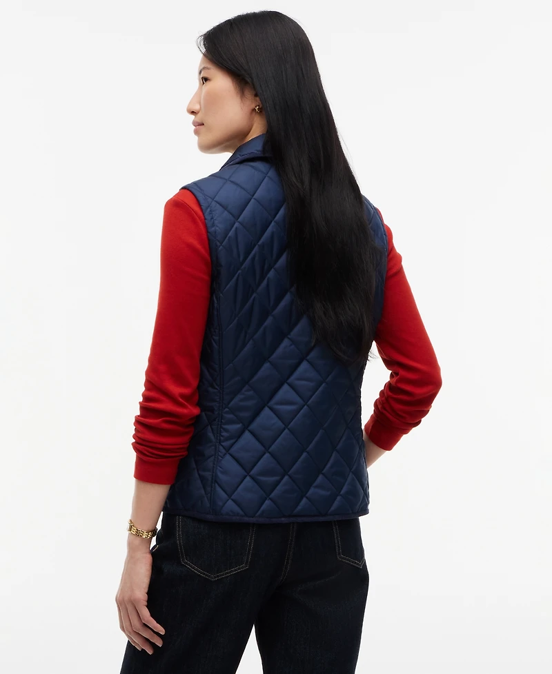 Tommy Hilfiger Women's Quilted Club Collar Vest