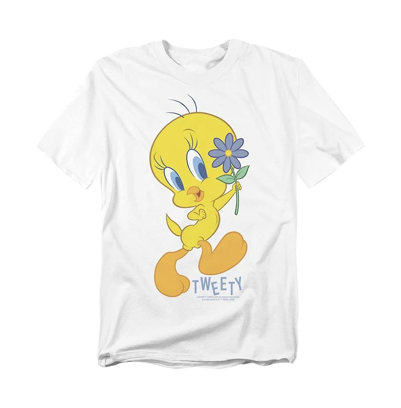 Looney Tunes Men's Tweety Flower T-Shirt