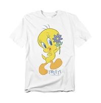 Looney Tunes Men's Tweety Flower T-Shirt