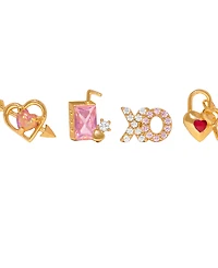Girls Crew Crystal Tokens of Love Stud Earrings Set