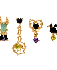 Girls Crew Crystal Disney Maleficent Earring Set
