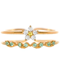 Girls Crew Crystal Fresh Picked Adjustable Ring